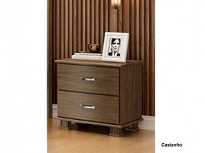Mesa de Cabeceira Criado Mudo 02 Gavetas Isabella